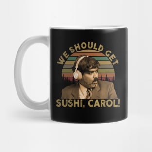 WE SHOULD GET SUSHI CAROL Vintage Mug